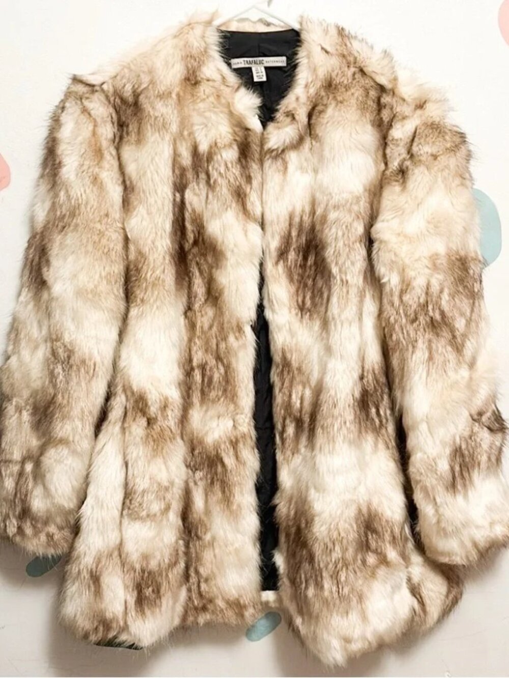 Zara Trafaluc Faux Fur Coat Sz M